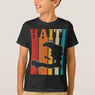 Haiti Vintage Haitianischer Stolz Inselkarte Vinta T-Shirt