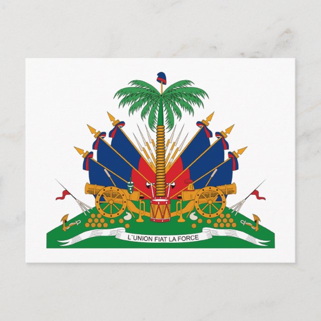Haiti-Wappen Postkarte (Vorderseite)