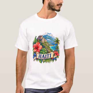 Haiti Wasserfarbe Karibik Reise T-Shirt
