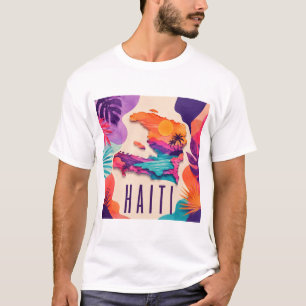 Haiti Zeitgenössische Karibik Collage T-Shirt