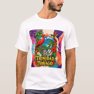 Haiti Zeitgenössisches Karibik-Collage-T-Shirt T-Shirt