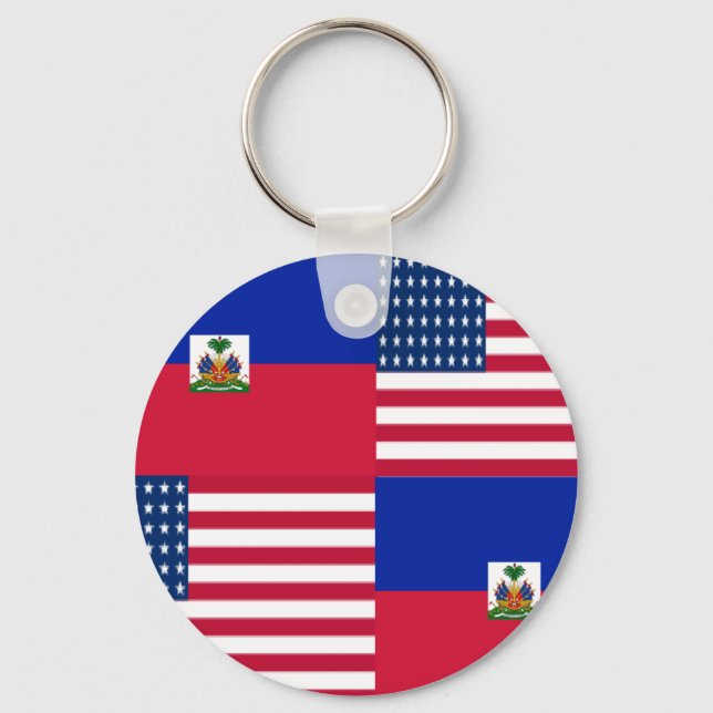 HAITIAN-AMERIKANER SCHLÜSSELANHÄNGER (Vorderseite)