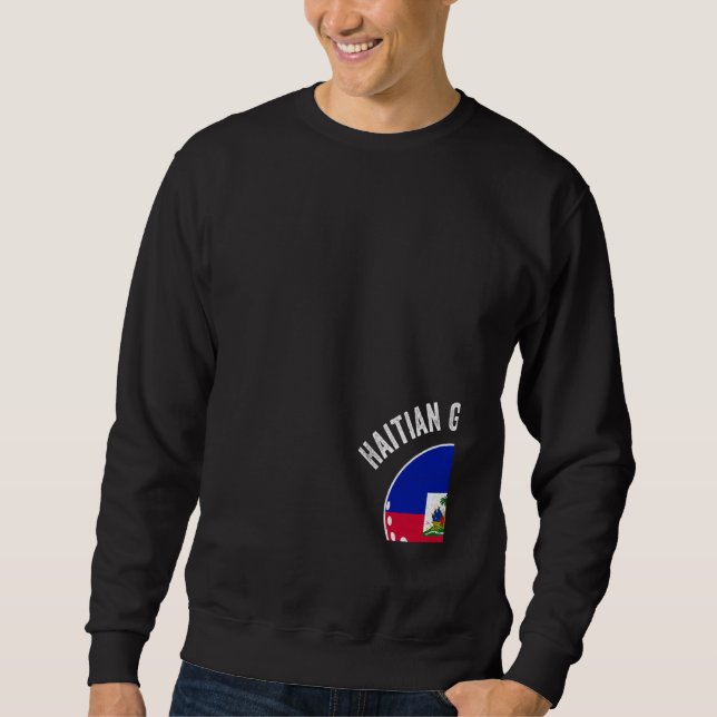 Haitian Grandpas Are The Best By Par Golf Grandad  Sweatshirt (Vorderseite)