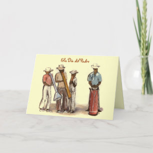 Haitian Street Musicians Dia del Padre Karte