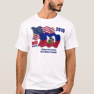 Haitianer u. amerikanische wellenartig bewegende T-Shirt