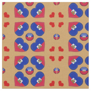 Haitianfahne & Haitis Herbstmode Fabric Stoff