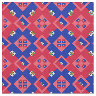 Haitianfahne und Trendy Haiti Fabric mode PNK Stoff