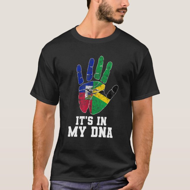 Haitianisch-Jamaika Combo-DNA T-Shirt (Vorderseite)