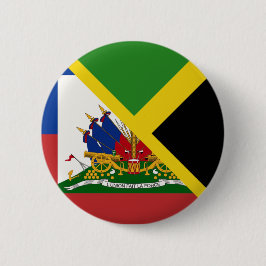 Haitianisch-jamaikanische Flagge | Die Hälfte Jama Button