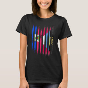 Haitianische Flagge Antigua & Barbuda Grown Countr T-Shirt