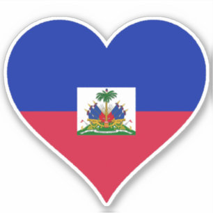 Haitianische Flagge Aufkleber