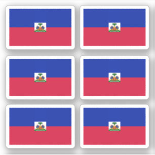 Haitianische Flagge Aufkleber