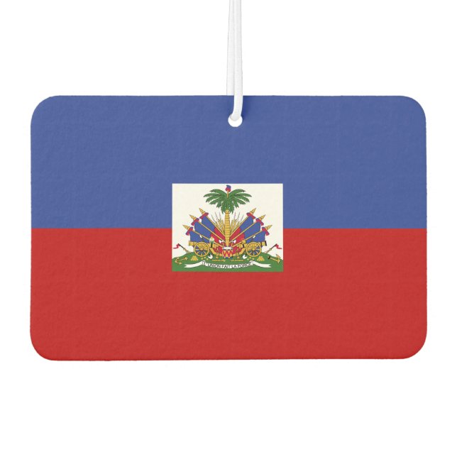 Haitianische Flagge Autolufterfrischer (Vorderseite)