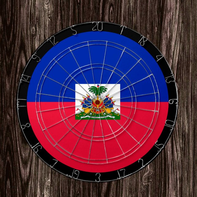 Haitianische Flagge Dartboard & Haiti / Spielbrett Dartscheibe (Von Creator hochgeladen)