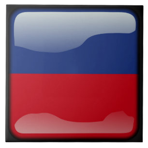 Haitianische Flagge Fliese