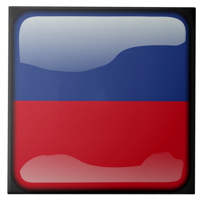 Haitianische Flagge Fliese (Vorderseite)