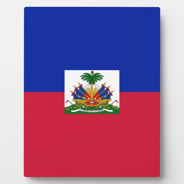 Haitianische Flagge Fotoplatte (Vorderseite)