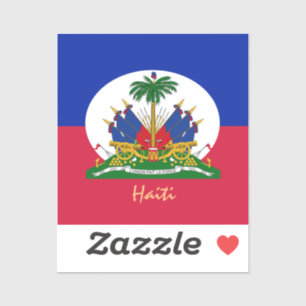Haitianische Flagge & Haitianische Aufkleber, Land Aufkleber