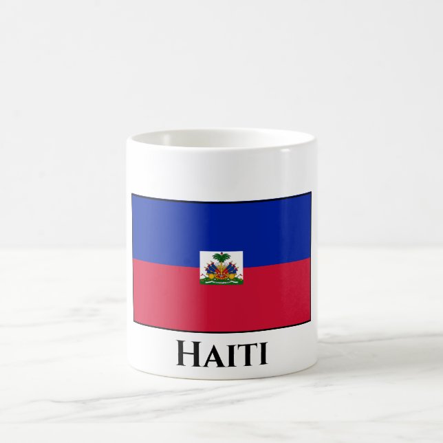 Haitianische Flagge Kaffeetasse (Mittel)