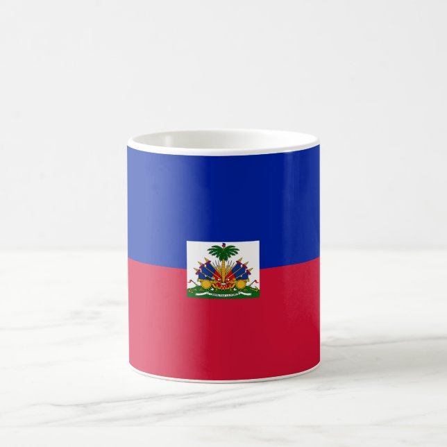 Haitianische Flagge Kaffeetasse (Mittel)