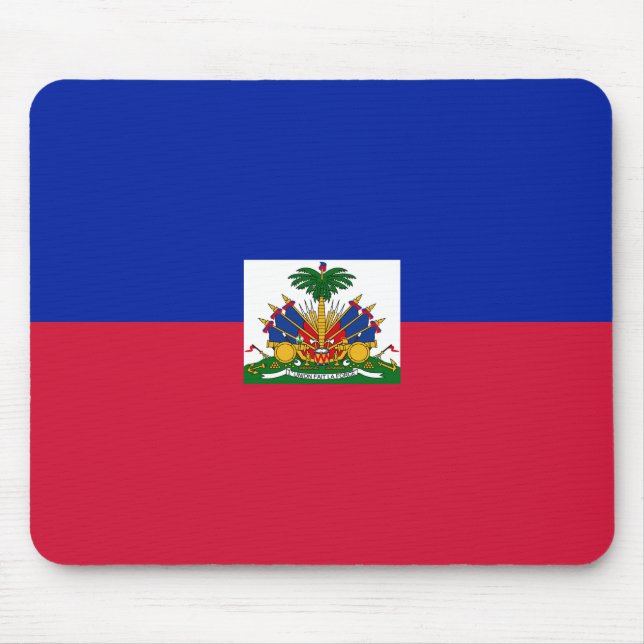 Haitianische Flagge Mousepad (Vorne)