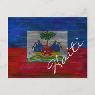 Haitianische Flagge - personalisieren Postkarte