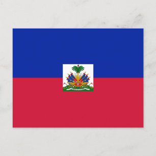 Haitianische Flagge Postkarte