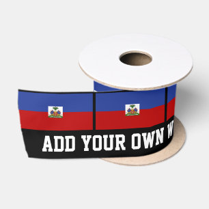 Haitianische Flagge Satinband