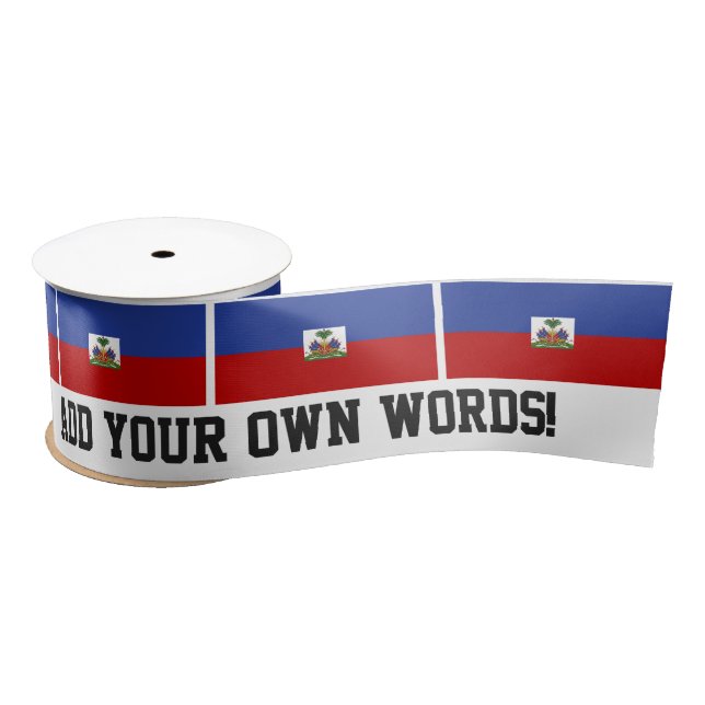 Haitianische Flagge Satinband (Spule)