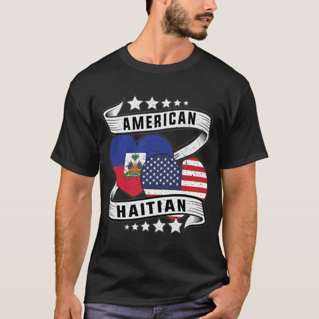 Haitianische Flagge T-Shirt (Vorderseite)