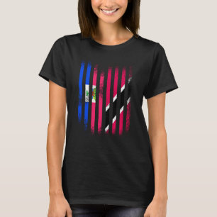 Haitianische Flagge Trinidad und Tobago Grown Coun T-Shirt