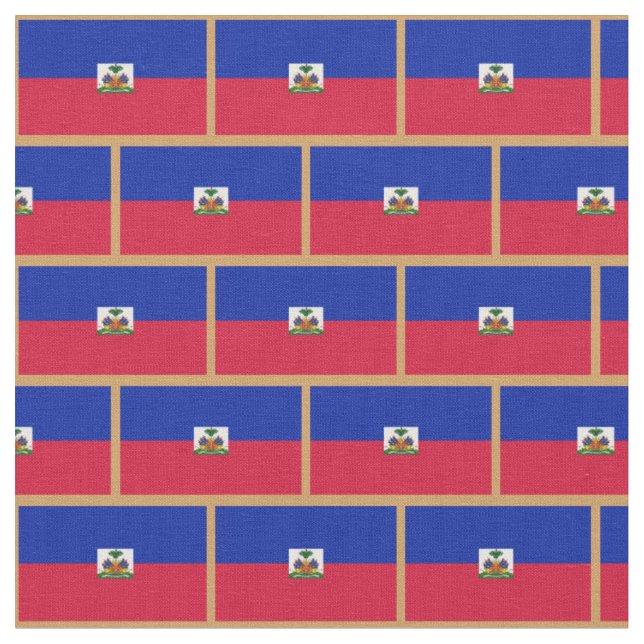 Haitianische Flaggenfabrik /trendy fashion Stoff (Nahaufnahme)