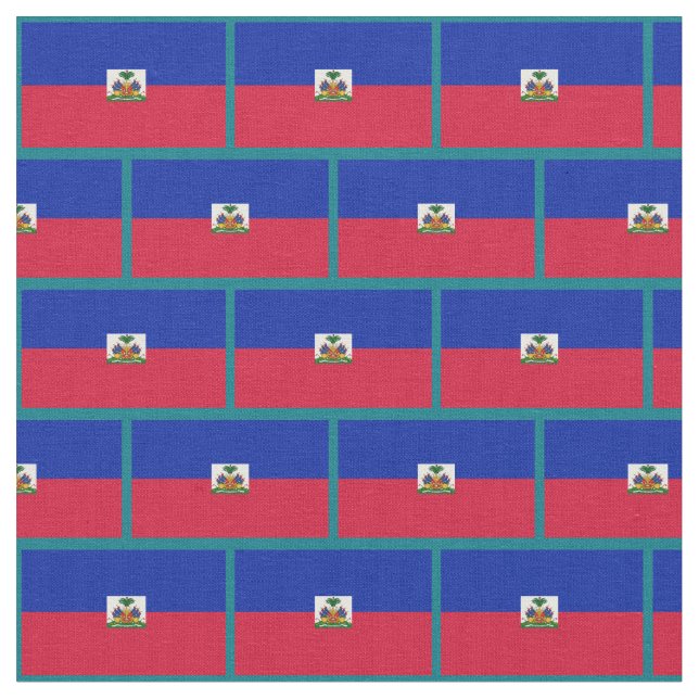 Haitianische Flaggenfabrik /trendy fashion Stoff (Nahaufnahme)