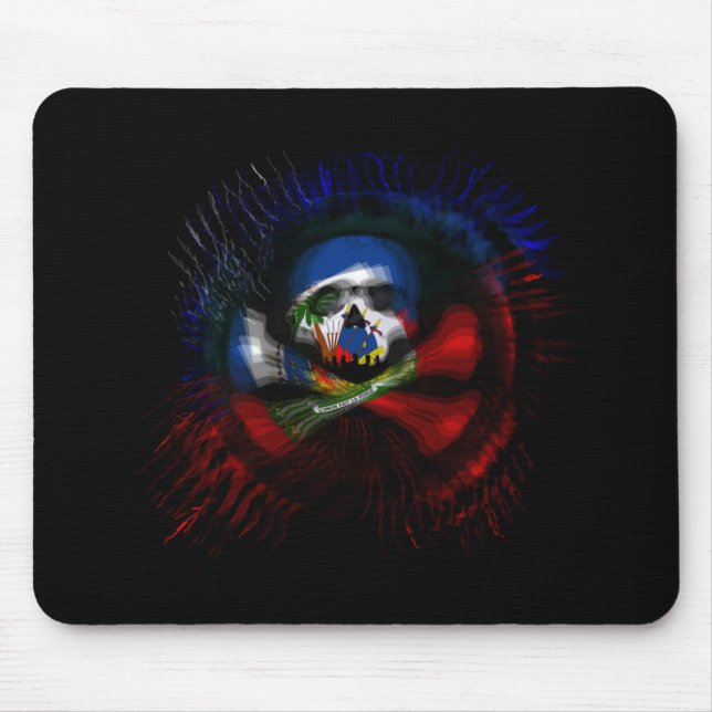 Haitianische Piraten-Flagge Mousepad (Vorne)