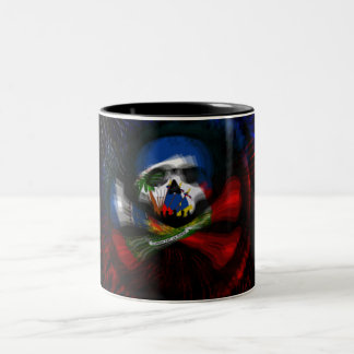 Haitianische Piraten-Flagge Zweifarbige Tasse