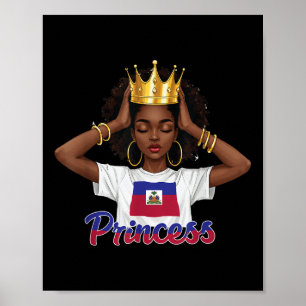 Haitianische Prinzessin Haiti Unabhängigkeitsflagg Poster