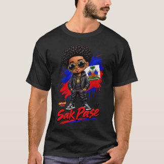 **Haitianische Vibes | Sak Pase Haitianischer Stol T-Shirt
