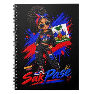 **Haitianische Vibes | Sak Pase Haitianisches Mädc Notizblock