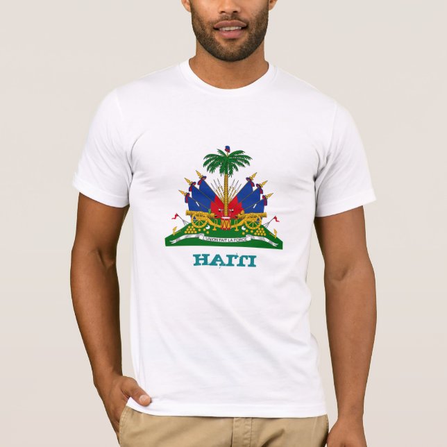 Haitianische Wappen, Flaggenmode T-Shirt (Vorderseite)