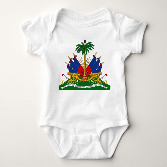 Haitianische Wappen (Haiti) Baby Strampler (Vorderseite)
