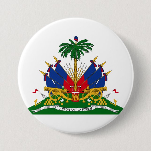 Haitianische Wappen (Haiti) Button (Vorderseite)