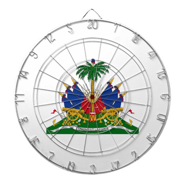 Haitianische Wappen (Haiti) Dartscheibe (vorne)
