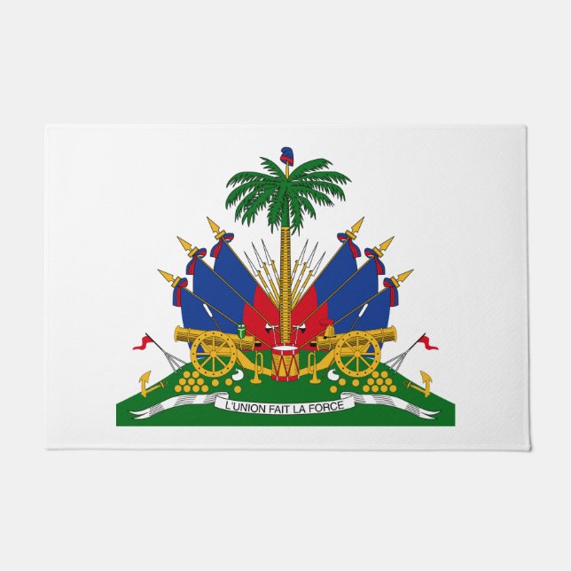 Haitianische Wappen (Haiti) Fußmatte (Vorderseite)