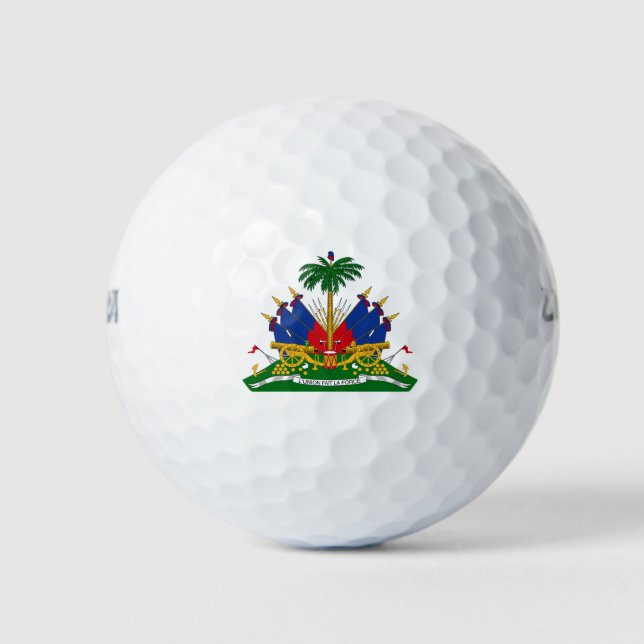 Haitianische Wappen (Haiti) Golfball (Vorderseite)
