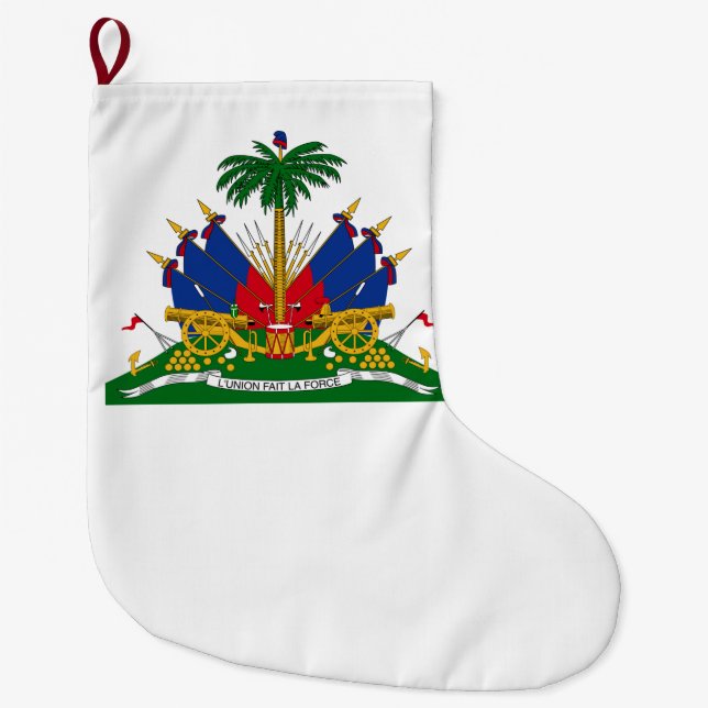 Haitianische Wappen (Haiti) Großer Weihnachtsstrumpf (Vorderseite)