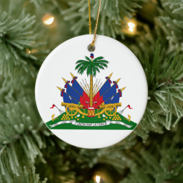 Haitianische Wappen (Haiti) Keramik Ornament