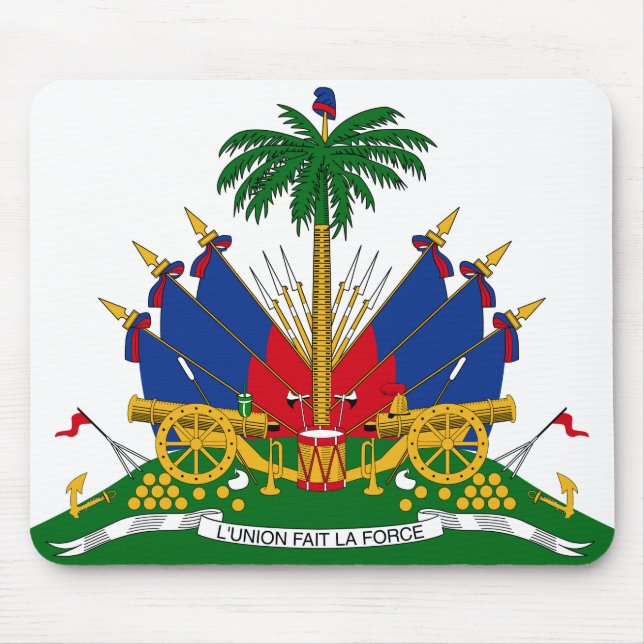 Haitianische Wappen (Haiti) Mousepad (Vorne)