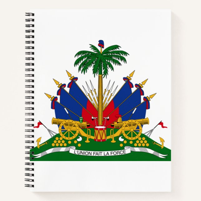 Haitianische Wappen (Haiti) Notizbuch (Vorderseite)