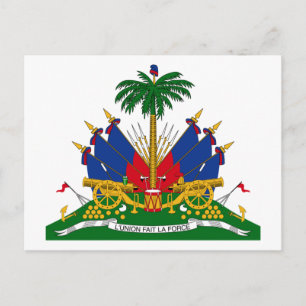 Haitianische Wappen (Haiti) Postkarte