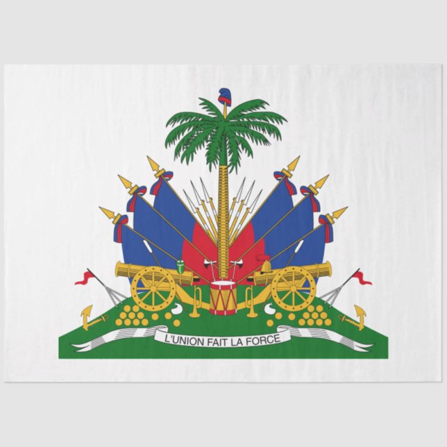 Haitianische Wappen (Haiti) Seidenpapier (Vorderseite)